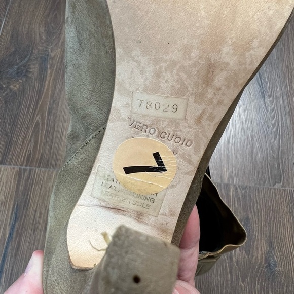 Vero Cuoio open toed heeled bootie SZ 7 - Picture 7 of 7